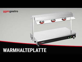Varmeplate med 3 varmelamper
