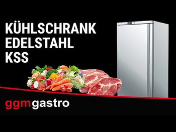 Kjøleskap i rustfritt stål ECO - 600 l - 1 dør - 4 hyller