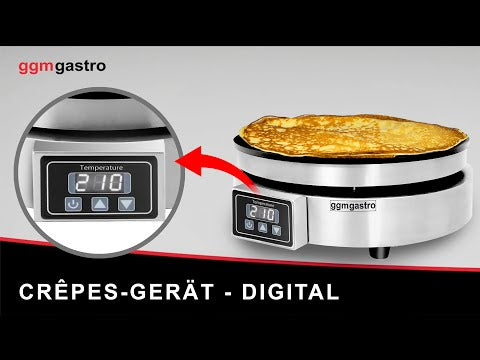 Crêpe steketakke - digital termostat - Ø 370 mm