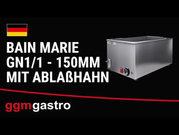Bain Marie GN1 / 1-150 mm / med tappekran
