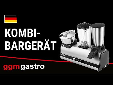 Bar-kombienhet - blender, isknuser, sitruspresse og milkshake-mikser - 2x 150 + 100 + 750 W - stillegående