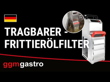 Bærbart stekeoljefilter til frityr fra 20 Liter