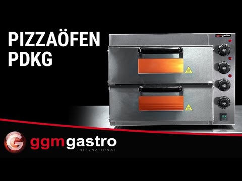 Elektrisk mini-pizzaovn - 585x550 mm - 4+4x Ø 20 cm - opptil 350 °C - manuell