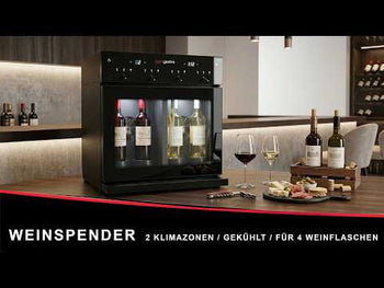 Vinautomat - 2 klimasoner - nedkjølt - for 4 vinflasker
