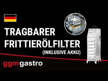 Bærbart batteri frityroljefilter - 50 liter/minutt - for maks. 20 liter frityrgryter