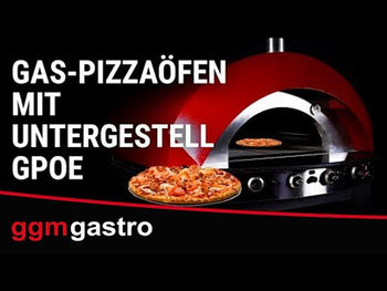 Gass pizzaovn - red - med understell