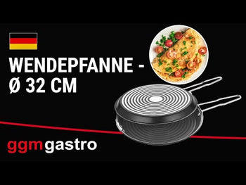 Wendepanne - aluminium - Ø 320 mm - Høyde: 60 mm - slippbelegg