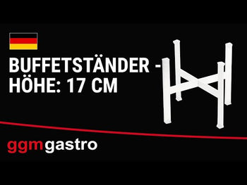 Buffetstativ - hvit - 210x210 mm - Høyde: 170 mm - passer til fat og tallerkener fra Ø 210 mm