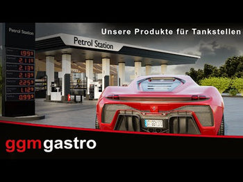 Veggmontert kjøleskap - 2520 mm - 1900 liter - med LED-belysning, isolerte glassdører og 5 hyller