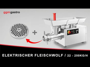 Elektrisk kjøttkvern 22 - 250 kg/t - med kjøling