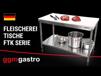 Slakter arbeidsbord PREMIUM 1,6 m - bordplate 40 mm