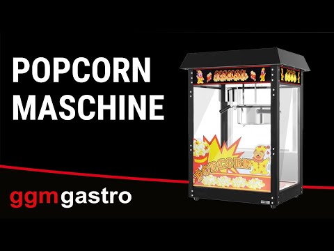 Vogn til popcornmaskin - svart