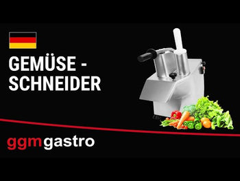 Grønnsaksskjærer - 550 watt - rød - inkl. 5 skjæreskiver