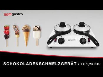 Sjokoladesmelter - 2x 1,25 kg - 80 watt