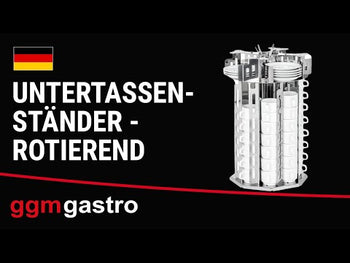 Tallerkendispenser - 2 sylindere - i rustfritt stål - for tallerkener Ø 155 mm