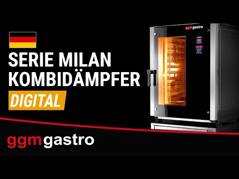 Kombidamper - Digital - 4,3" TFT-display - 20x GN 1/1 - inkl. automatisk vaskesystem, kjernetemperaturføler & brettvogn