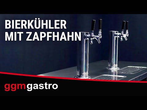 Fatkjøler med tappetårn - 2x 50 l fat - 2 kraner - 1240x620 mm
