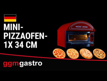 Pizzaovn 1x 34 cm – svart