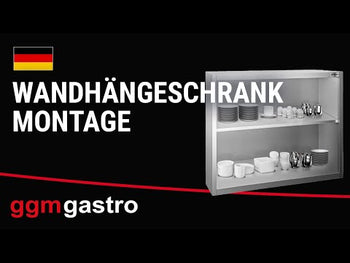 Rustfritt stål Veggskap ECO 1800x400 mm - uten Skyvedør - Høyde: 650 mm