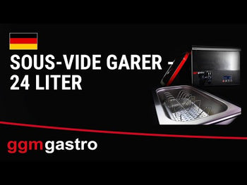 Sous-vide-bad - 24 l - GN 1/1 - 700 W - med tappekran og lokk