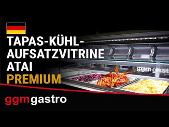 Tapasmonter Premium PLUS - 1972x410 mm - 8x GN 1/3