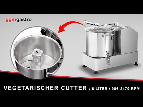 Horisontalkutter - 9,0 l - 1,8 kW - 230 V - 986-2 470 o/min