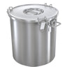 Matbeholder - med lokk - rustfritt stål - Ø 380 mm - 36,0 l
