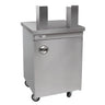Understell til appelsinpresser OPE25 - rustfritt stål - 1 dør - 4 hjul - 600x630x880 mm